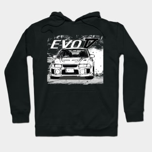 initial d lan evo 5 powerslide drift jdm Hoodie